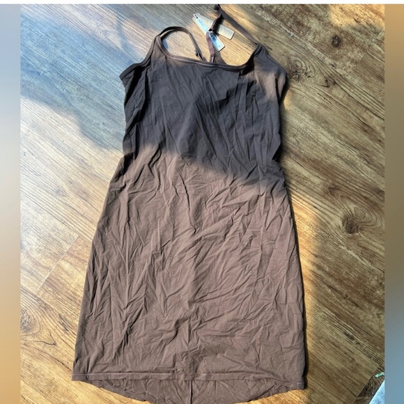 SKIMS FIT EVERYBODY SLIP DRESS COCOA XL - Picture 3 of 5